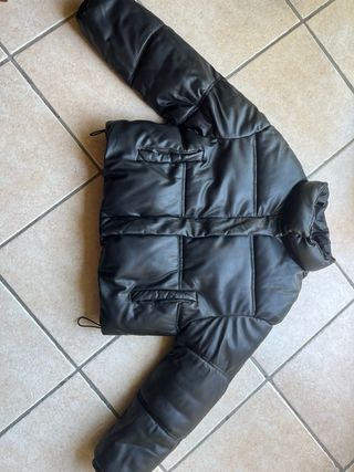 Bomber Bershka ecopelle nera XS