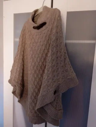 Poncho tejido mujer talla única