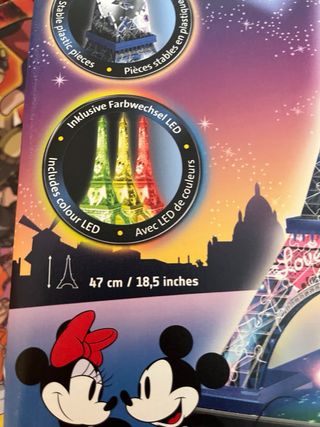 Puzzle 3D Ravensburger Eiffel Tower Disney