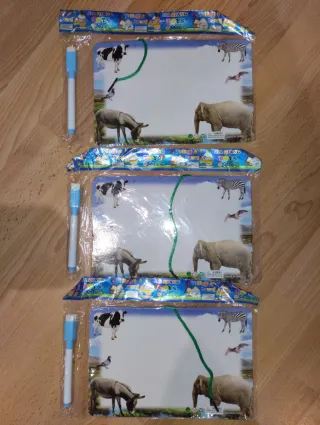 Pizarras Infantiles con Rotulador (3 uds)