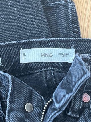 Pantalón recto Mango negro