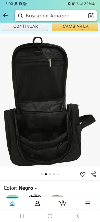 Bolso neceser negro nuevo