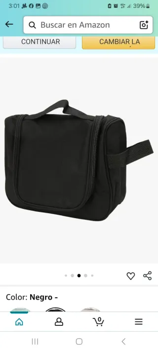 Bolso neceser negro nuevo