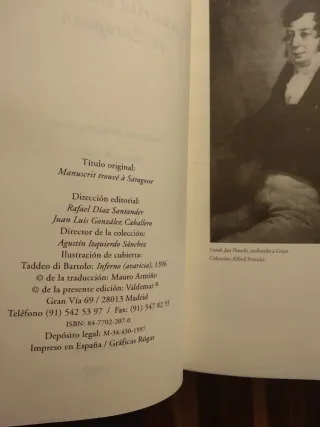 Manuscrito encontrado en Zaragoza Jan Potocki