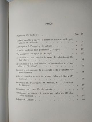 Franco Giberti. L'identità Dello Psichiatra.