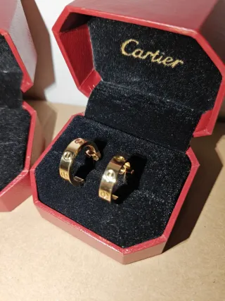 Pendientes Cartier Oro Love
