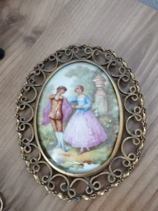 Lote 3 colgantes Limoges Francia