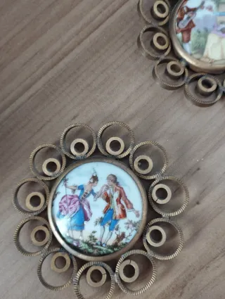 Lote 3 colgantes Limoges Francia