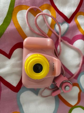 Cámara fotos rosa para niña
