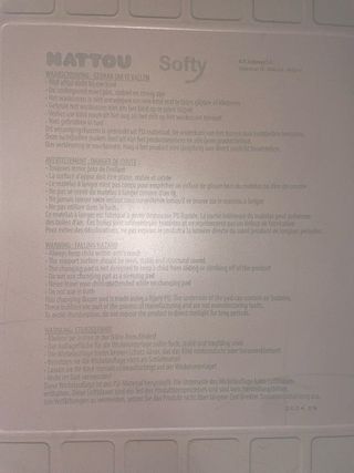 Cambiador bebé no utilizado