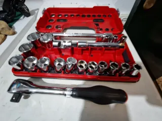 Juego carraca Facom 1/2 mango giratorio estuche