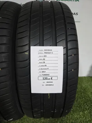 225 50 18 95V MICHELIN PRIMACY 3