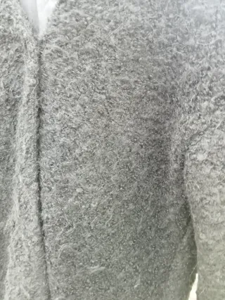 Abrigo borreguito negra Stradivarius Talla Única