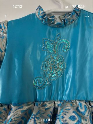 Disfraz Princesa Azul Hecho a Mano