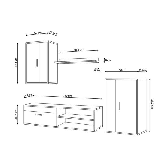 Conjunto muebles de salon nuevo