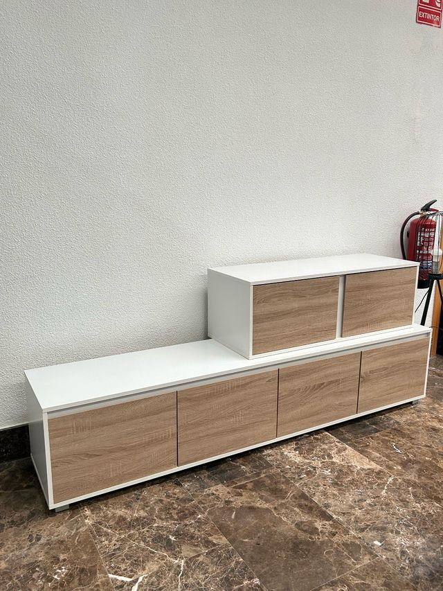 Mueble tv nuevo en oferta con 2 modulos