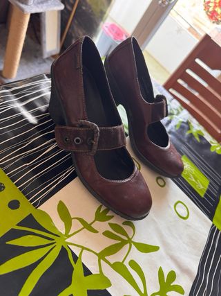 Zapatos Camper Marrones Mujer