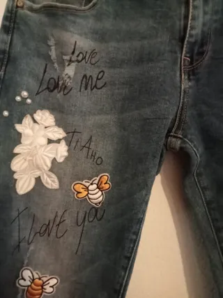 Vaqueros Monday Premium XL con abalorios