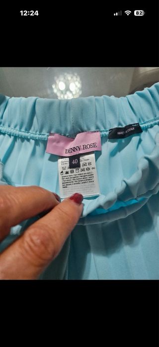 Traje Chaleco y Pantalón Denny Rose Azul