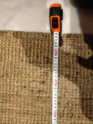 Tappeto in spago beige e marrone