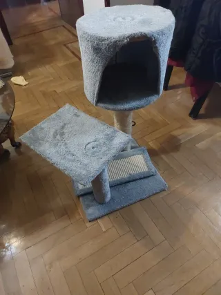 Cama para Gato Gris