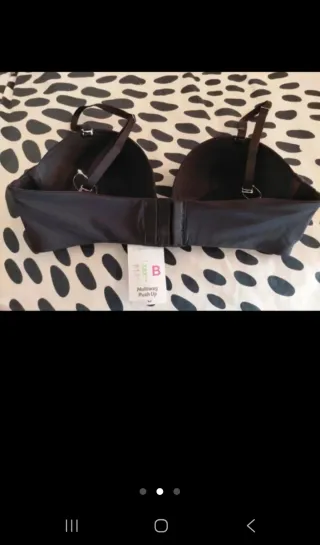 Sujetador negro con tirantes multiway. NUEVO