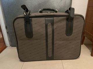 Maleta Vintage Gris y Negra