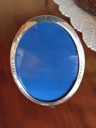 2 Marcos de Fotos Ovalados de Plata