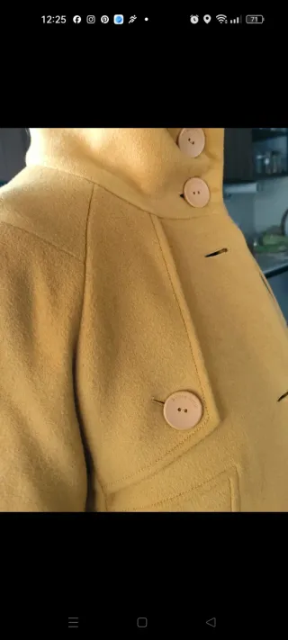 Cappotto donna giallo tg 42