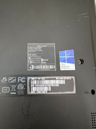 Portatile Acer TravelMate B Nero