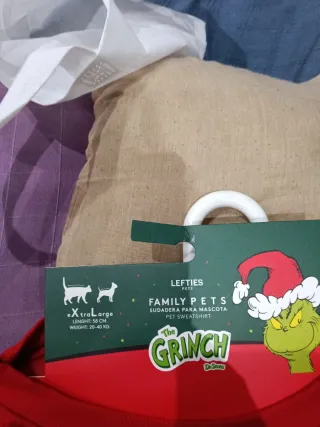 Ropa Grinch para Perro Talla X