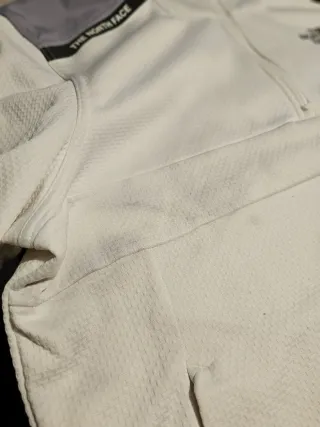 Sudadera The North Face blanca y gris