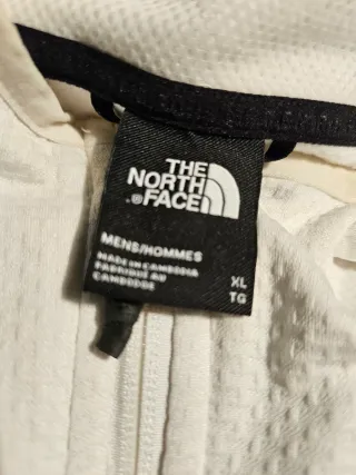 Sudadera The North Face blanca y gris