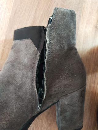 Botas bajas Stonefly ante gris piel T39