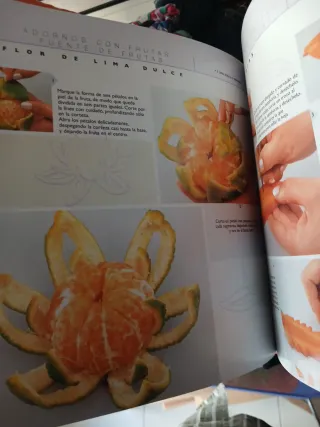 Decoración con frutas y verduras