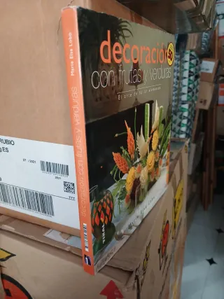 Decoración con frutas y verduras