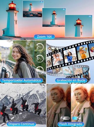 Cámara Digital 4K 64MP