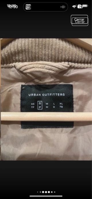 Chaqueta bomber pana beige