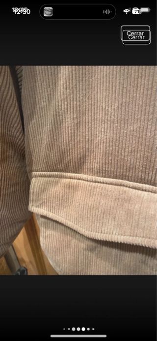 Chaqueta bomber pana beige