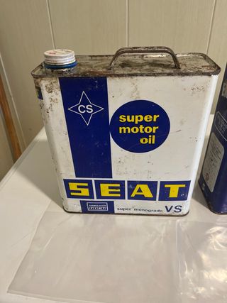 Latas de aceite de motor SEAT, ERTOIL, Gulf