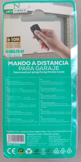 Mando garaje UNIVERSAL