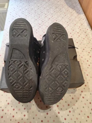 Converse Terciopelo Negras Talla 41