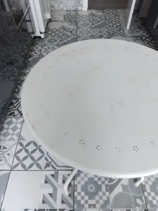 Mesa redonda Ikea blanca 70cm se envia por method