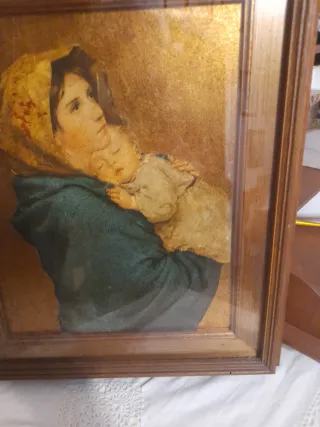 Quadro sacro madre con bambino