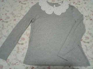 Camiseta Springfield cuello bebé gris T. L