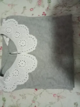 Camiseta Springfield cuello bebé gris T. L