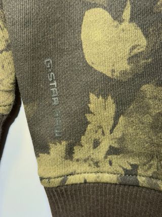 Sudadera G-Star RAW Estampado Hojas Talla S