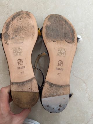 Sandalias CH T37 Pompones Multicolor