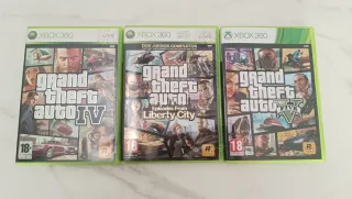 Lote 3 Juegos GTA Xbox 360