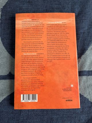 Clásicos para Estudiantes: EL CANTAR DE MIO CID...